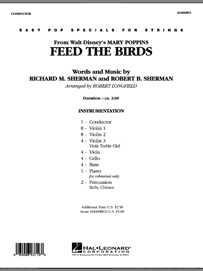Feed the Birds (from "Mary Poppins") (COMPLETE)