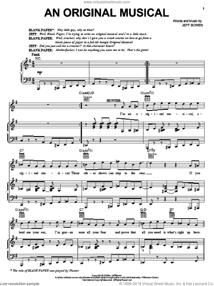 An Original Musical