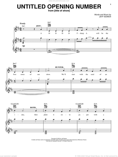 Untitled Opening Number
