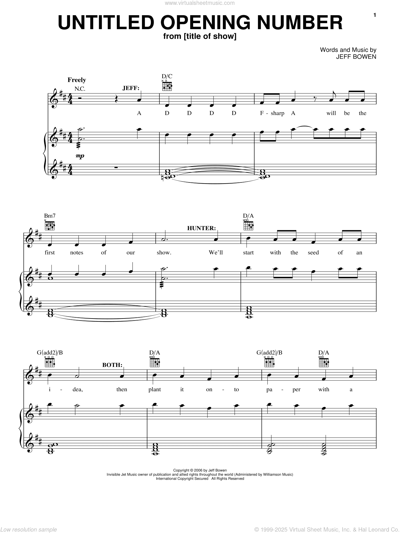 Untitled Opening Number