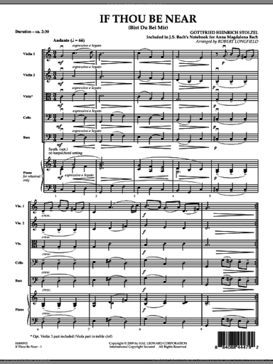 If Thou Be Near (Bist Du bei Mir) (COMPLETE)