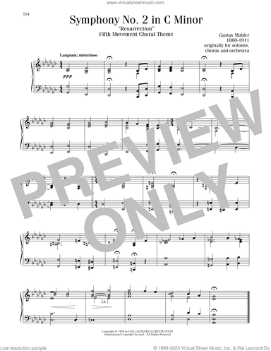 Symphony No. 2 in C Minor ("Resurrection"), Fifth Movement Choral Theme