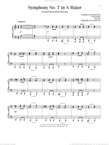 Symphony No. 7 In A Major, Second Movement (Allegretto)
