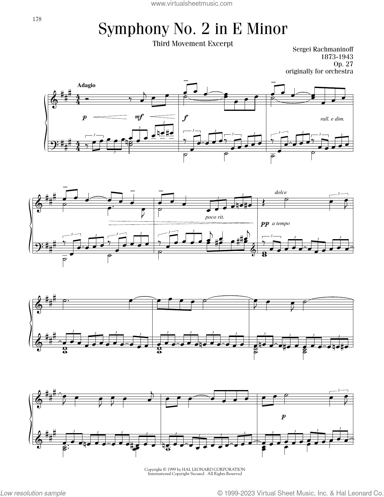 Symphony No. 2 - 3rd Movement