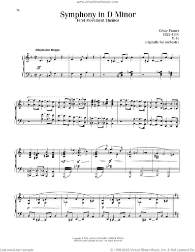 Symphony In D Minor, First Movement Theme