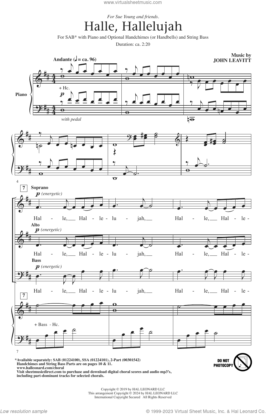 Halle, Hallelujah
