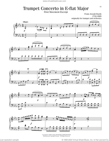 Trumpet Concerto in E-flat Major, First Movement Excerpt