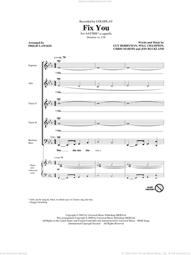Fix You (arr. George Chung)