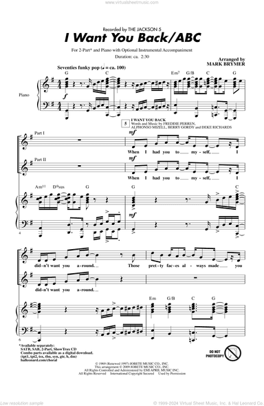 I Want You Back / ABC (arr. Mark Brymer)