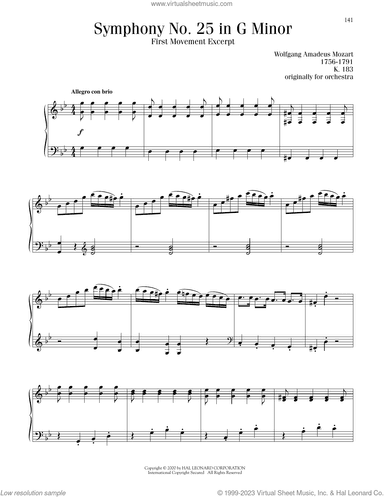 Symphony No. 25, First Movement Excerpt
