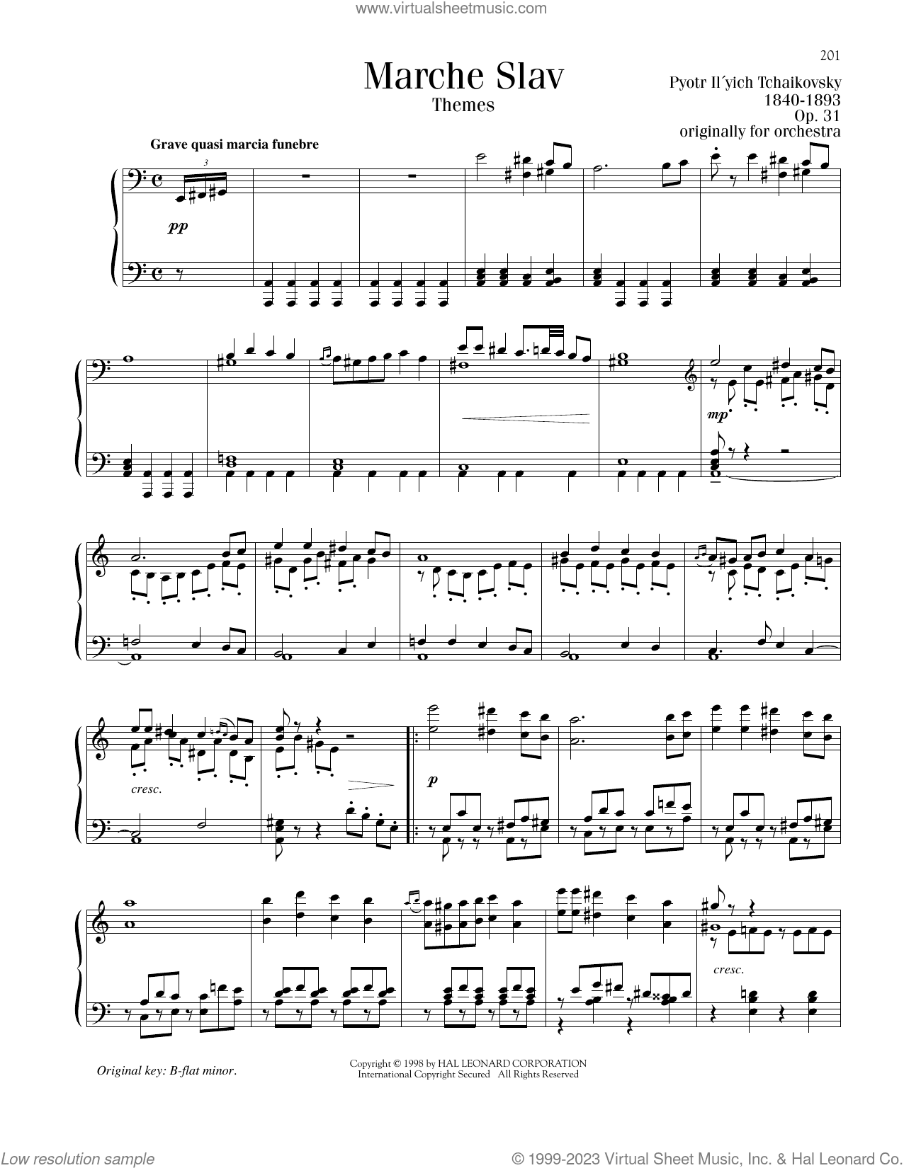 Marche Slav, Op. 31