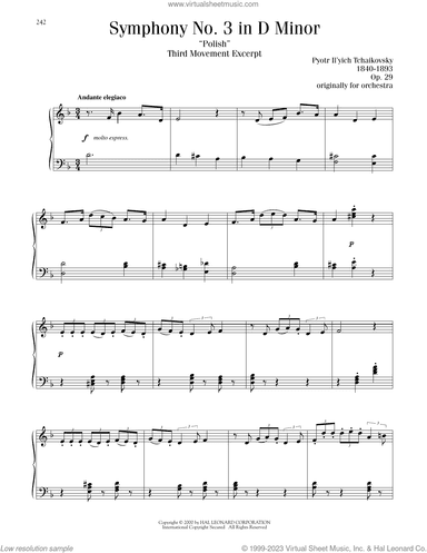 Symphony No. 3 In D Minor ("Polish"), Op. 29, Third Movement Excerpt