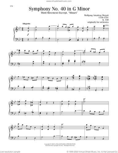 Symphony No. 40 In G Minor, Third Movement ("Minuet")