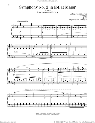 Symphony No. 3 In E-Flat Major, Op. 55