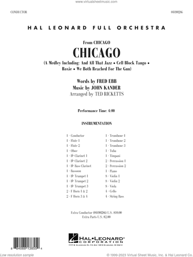 Chicago (arr. Ted Ricketts) (COMPLETE)