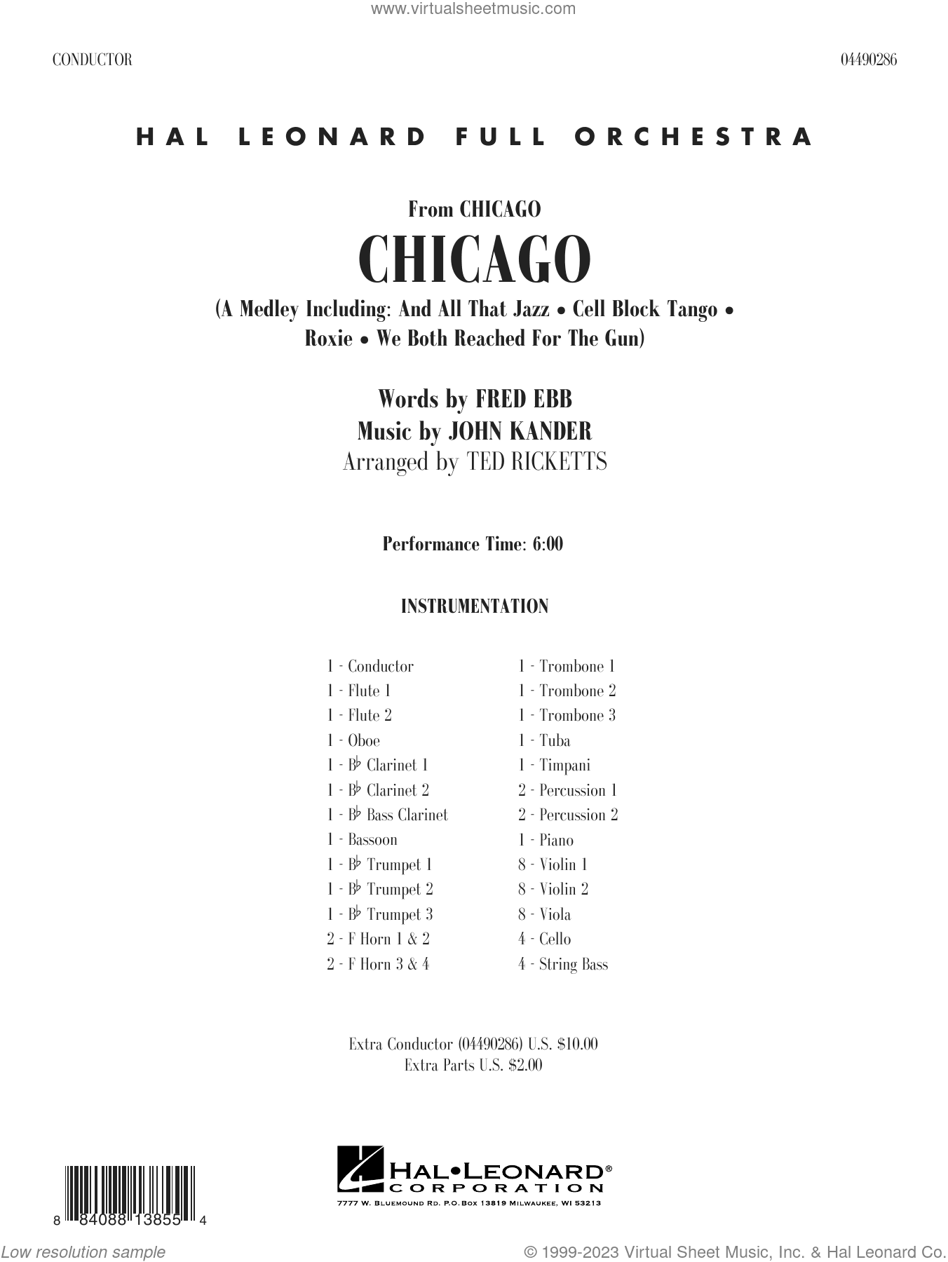Chicago (arr. Ted Ricketts) (COMPLETE)