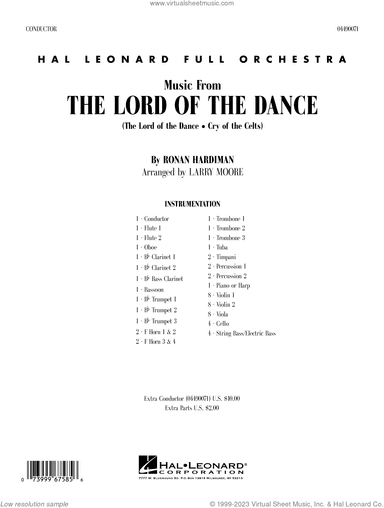 Music from The Lord Of The Dance (arr. Larry Moore)