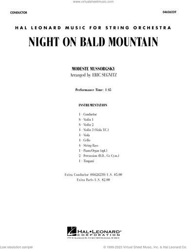 Night On Bald Mountain (arr. Eric Segnitz)