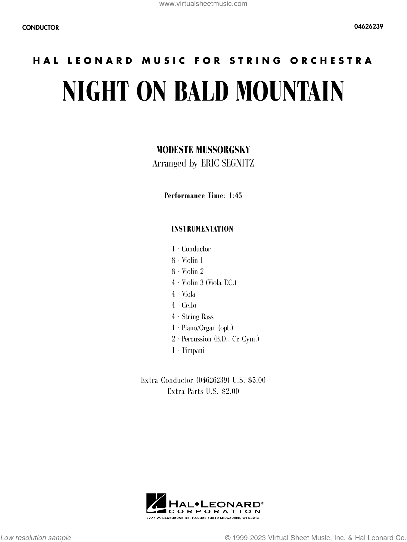 Night On Bald Mountain (arr. Eric Segnitz)