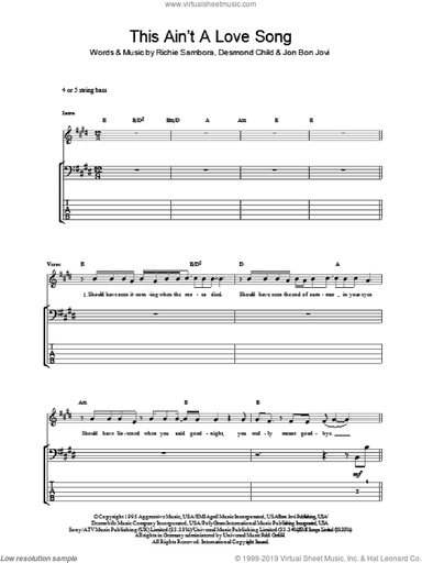 This Ain't A Love Song
