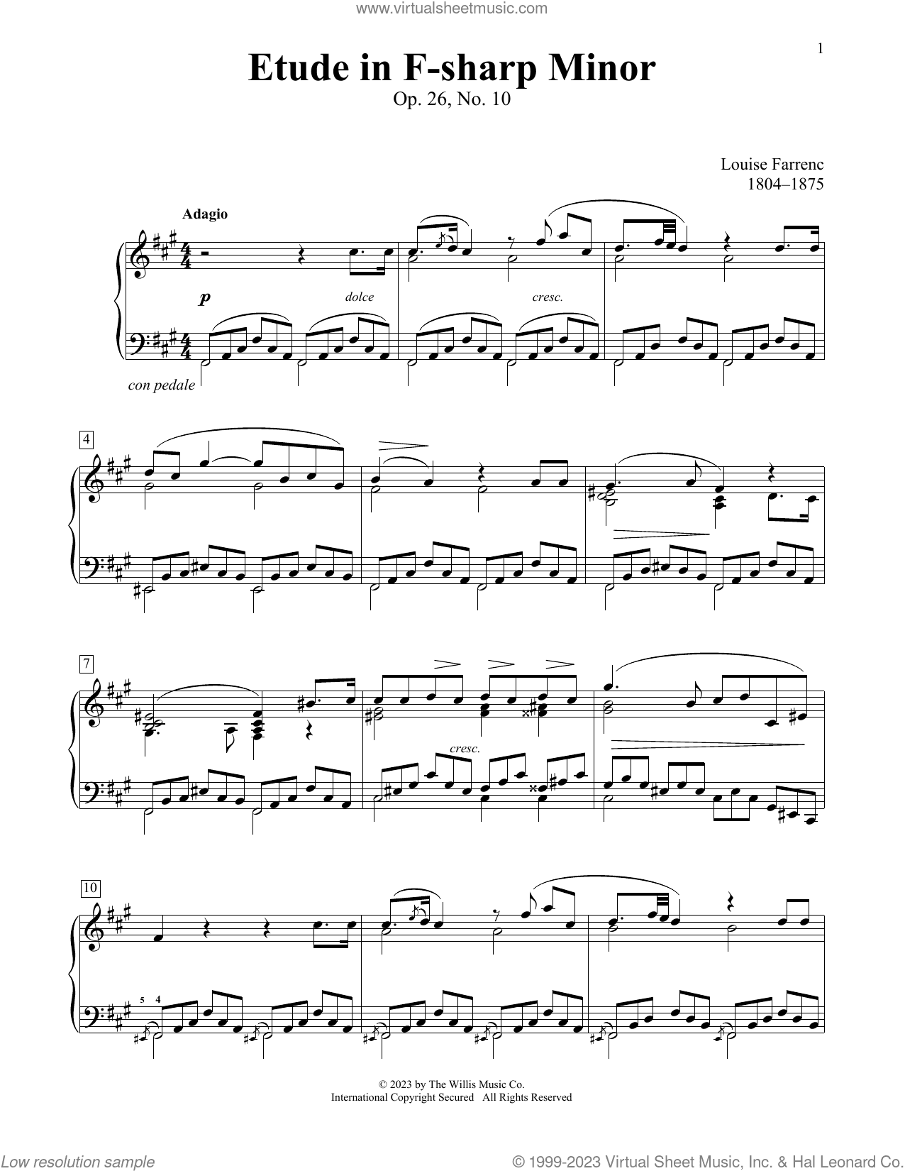 Etude In F-Sharp Minor, Op. 26, No. 10