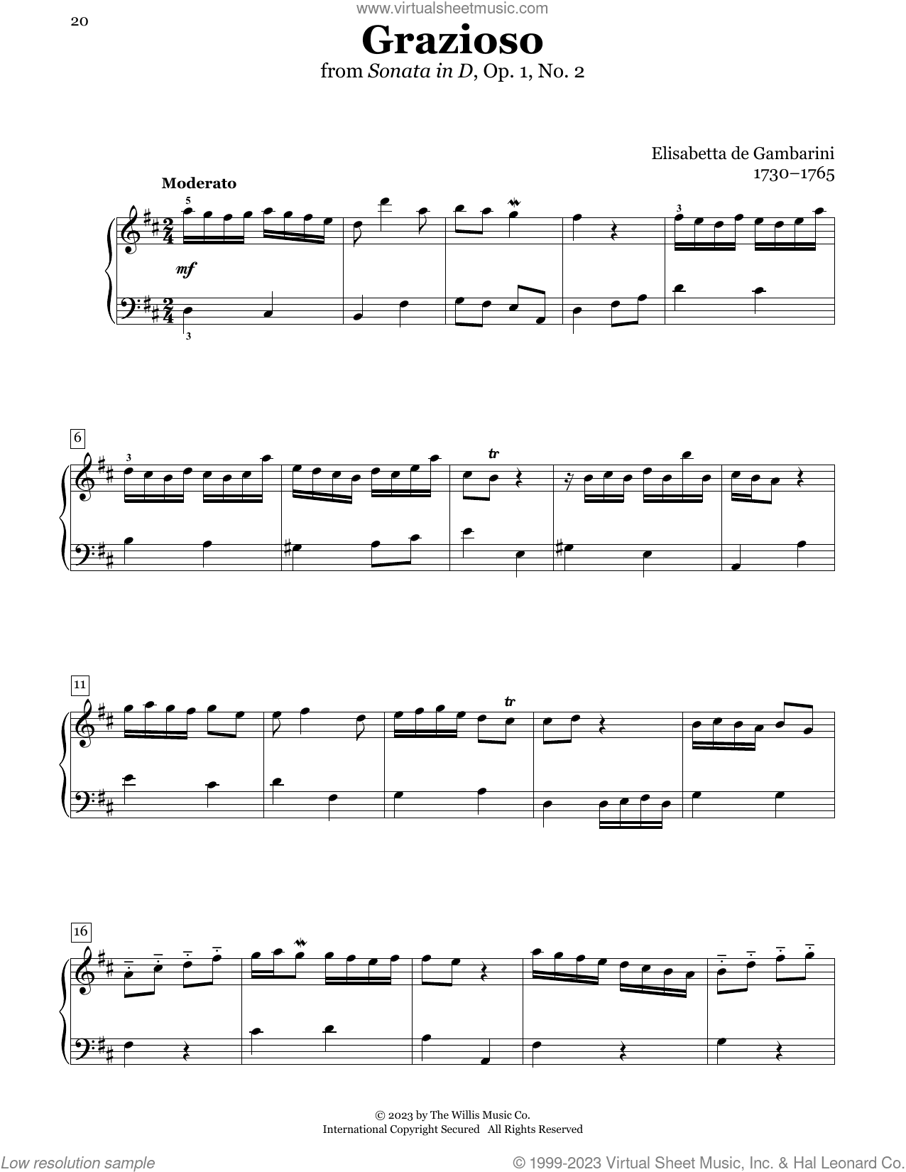 Grazioso, Op. 1, No. 2