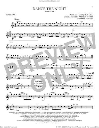 Dance The Night (from Barbie)