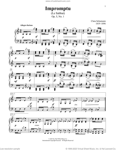 Impromptu (Le Sabbat), Op. 5, No. 1