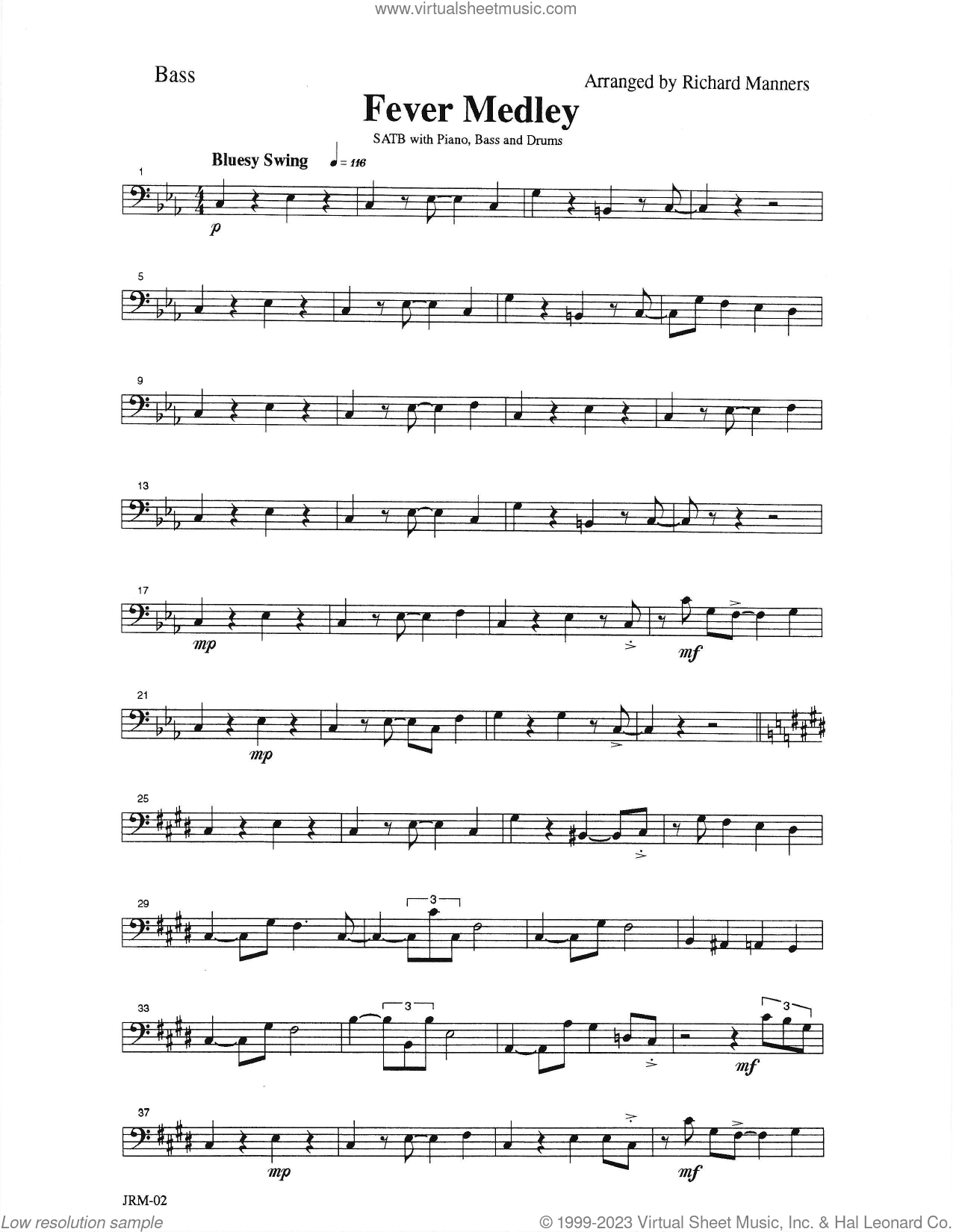 Fever Medley (complete set of parts)