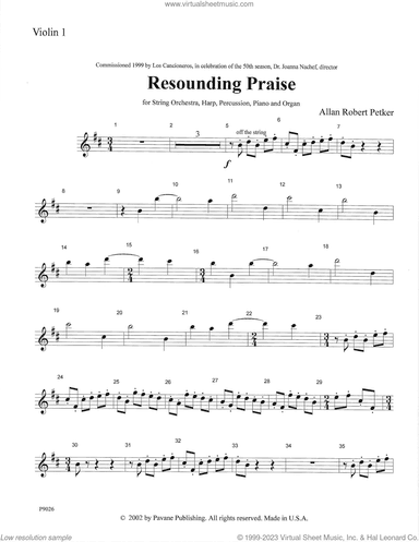 Resounding Praise (complete set of parts)