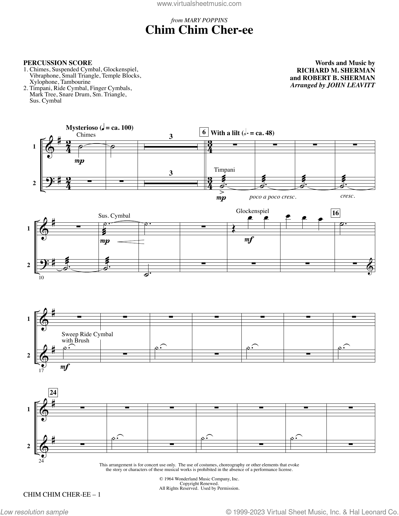 Chim Chim Cher-ee (arr. John Leavitt)