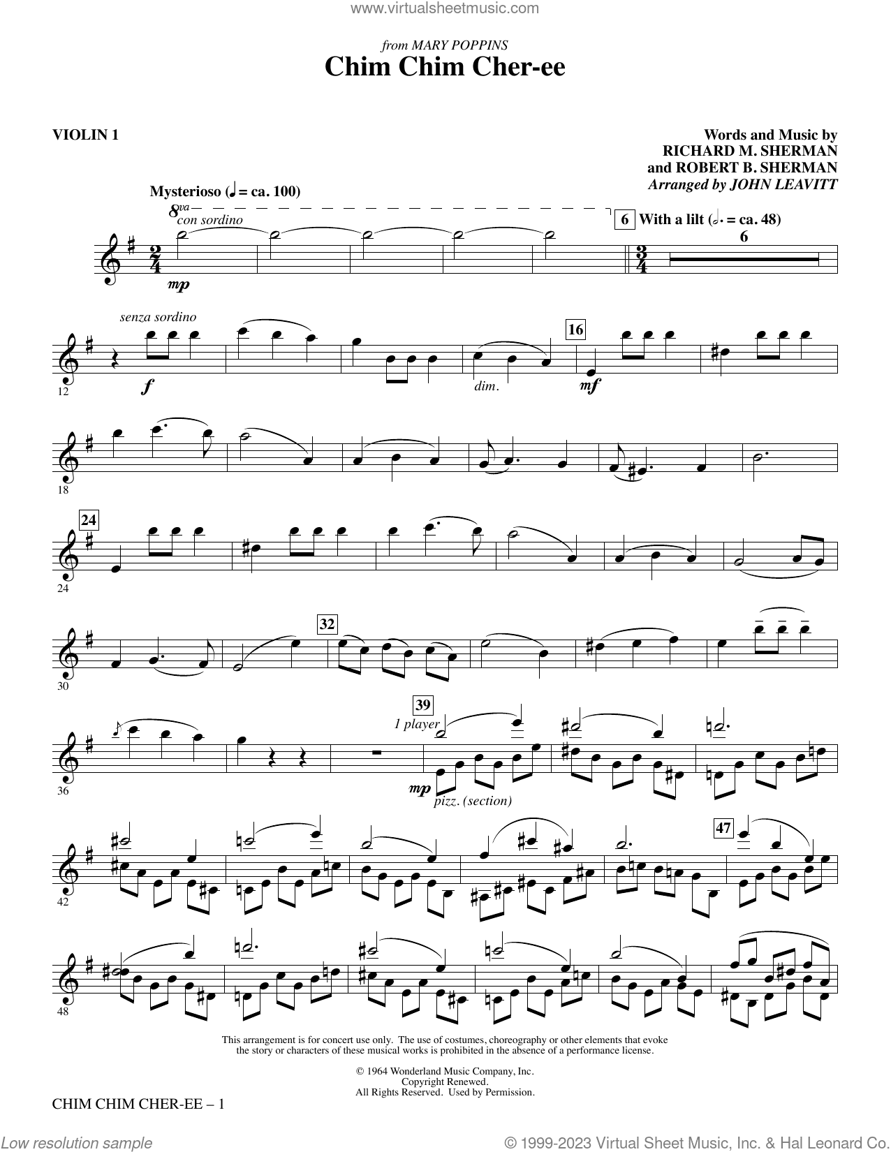 Chim Chim Cher-ee (arr. John Leavitt)