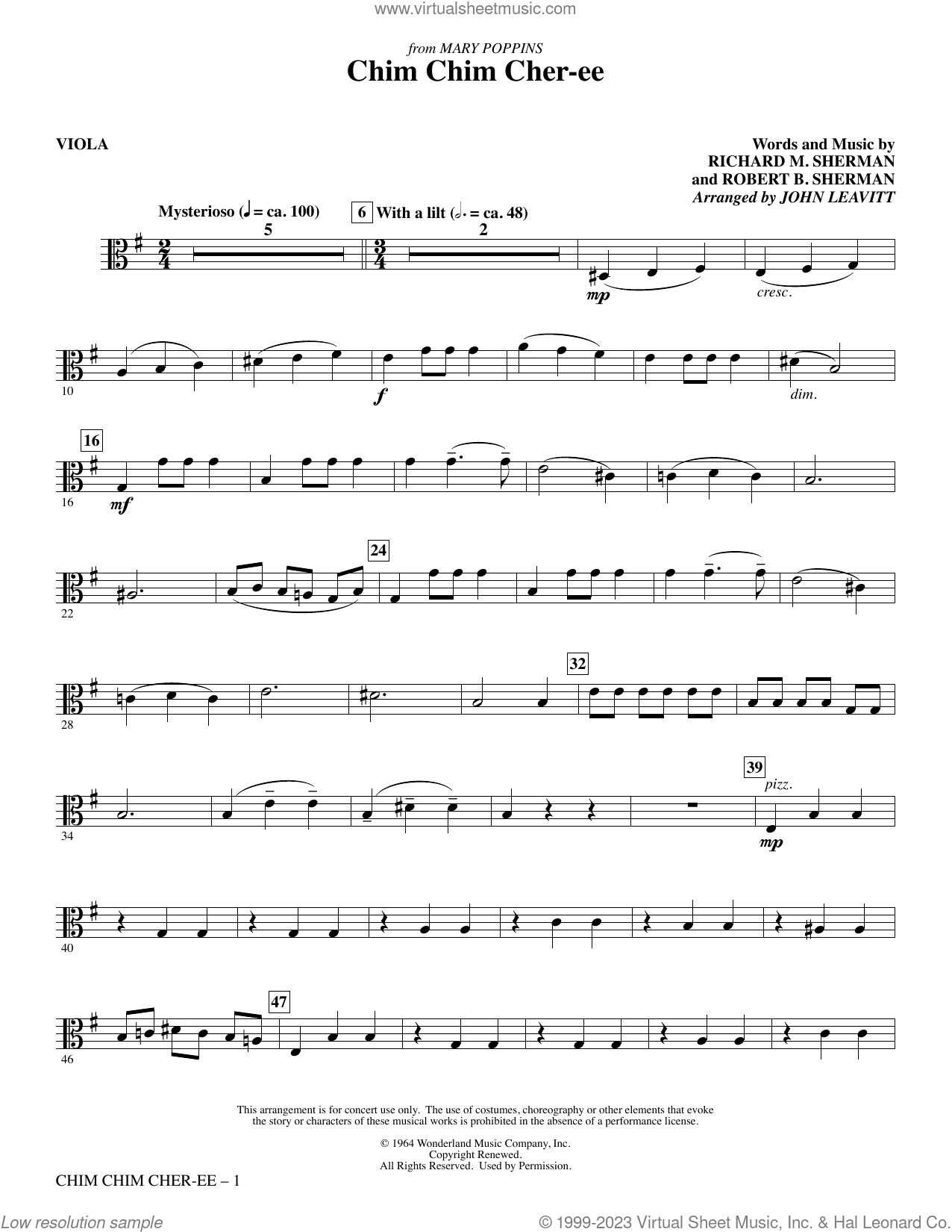 Chim Chim Cher-ee (arr. John Leavitt)