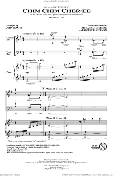 Chim Chim Cher-ee (from Mary Poppins) (arr. John Leavitt)