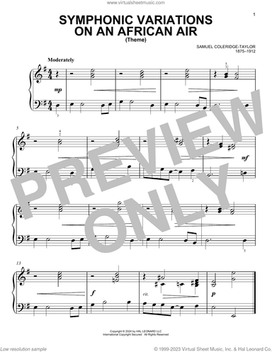 Symphonic Variations On An African Air