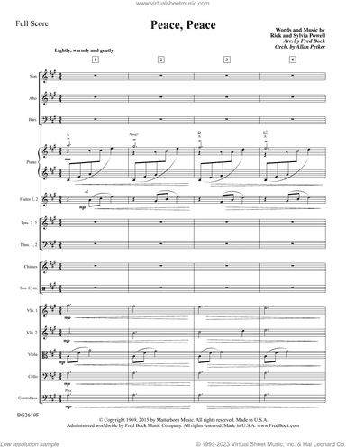 Peace, Peace (arr. Fred Bock) (Chamber Orch.)