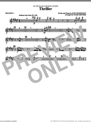 Thriller (complete set of parts)