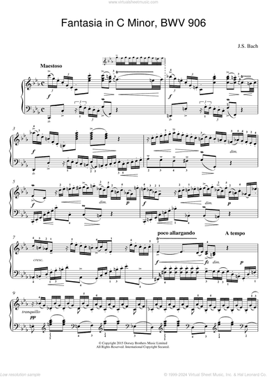 Fantasia in C Minor, BWV 906