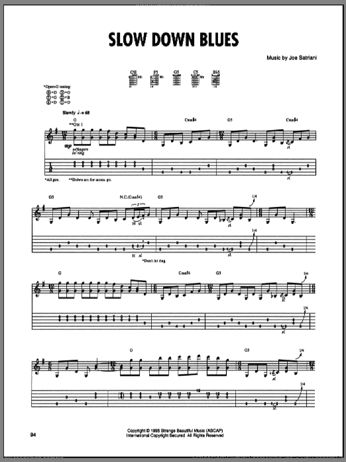 Slow Down Blues