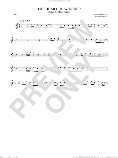 The Heart Of Worship (When The Music Fades)