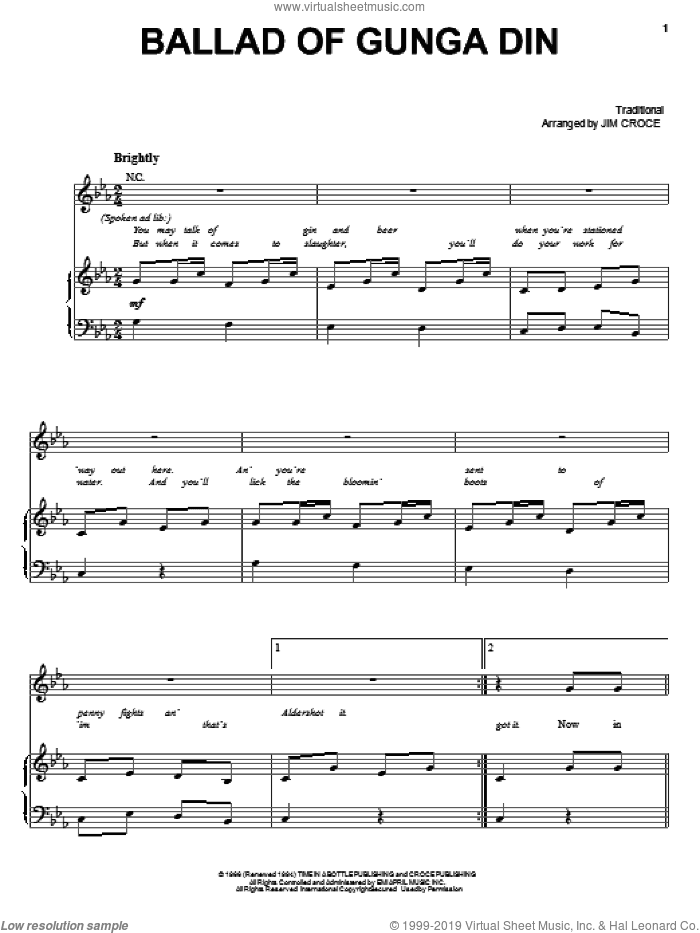Ballad Of Gunga Din
