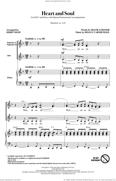 Heart And Soul (arr. Kirby Shaw)