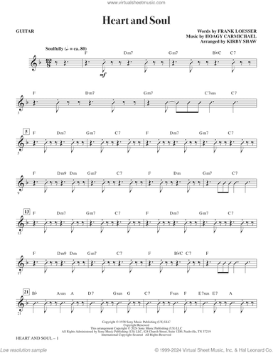 Heart and Soul (arr. Kirby Shaw) (complete set of parts)