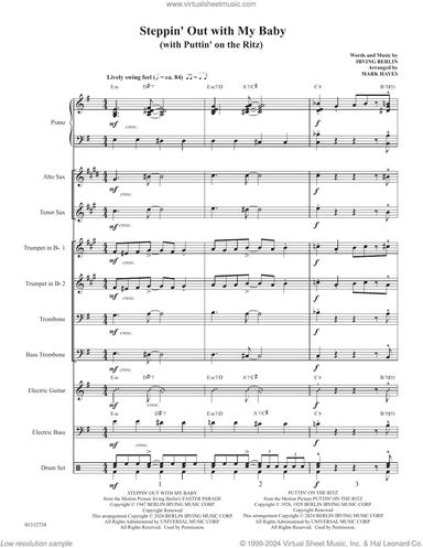Steppin' Out With My Baby (with "Puttin' On The Ritz") (arr. Mark Hayes)