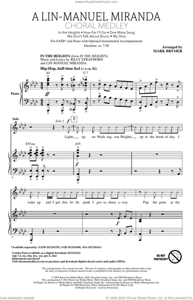 A Lin-Manuel Miranda Choral Medley (arr. Mark Brymer)