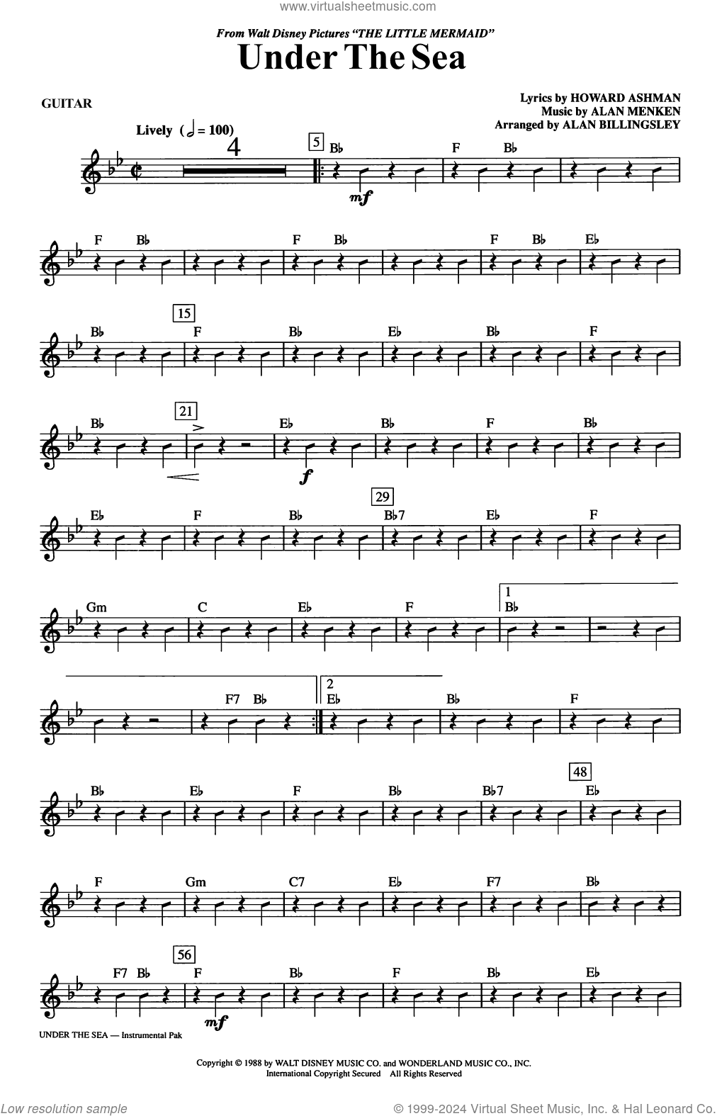 Under The Sea (arr. Alan Billingsley)