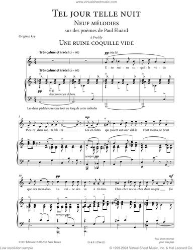 Une ruine coquille vide (High Voice)