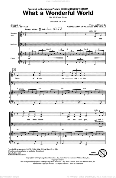 What A Wonderful World (arr. Mark Brymer)