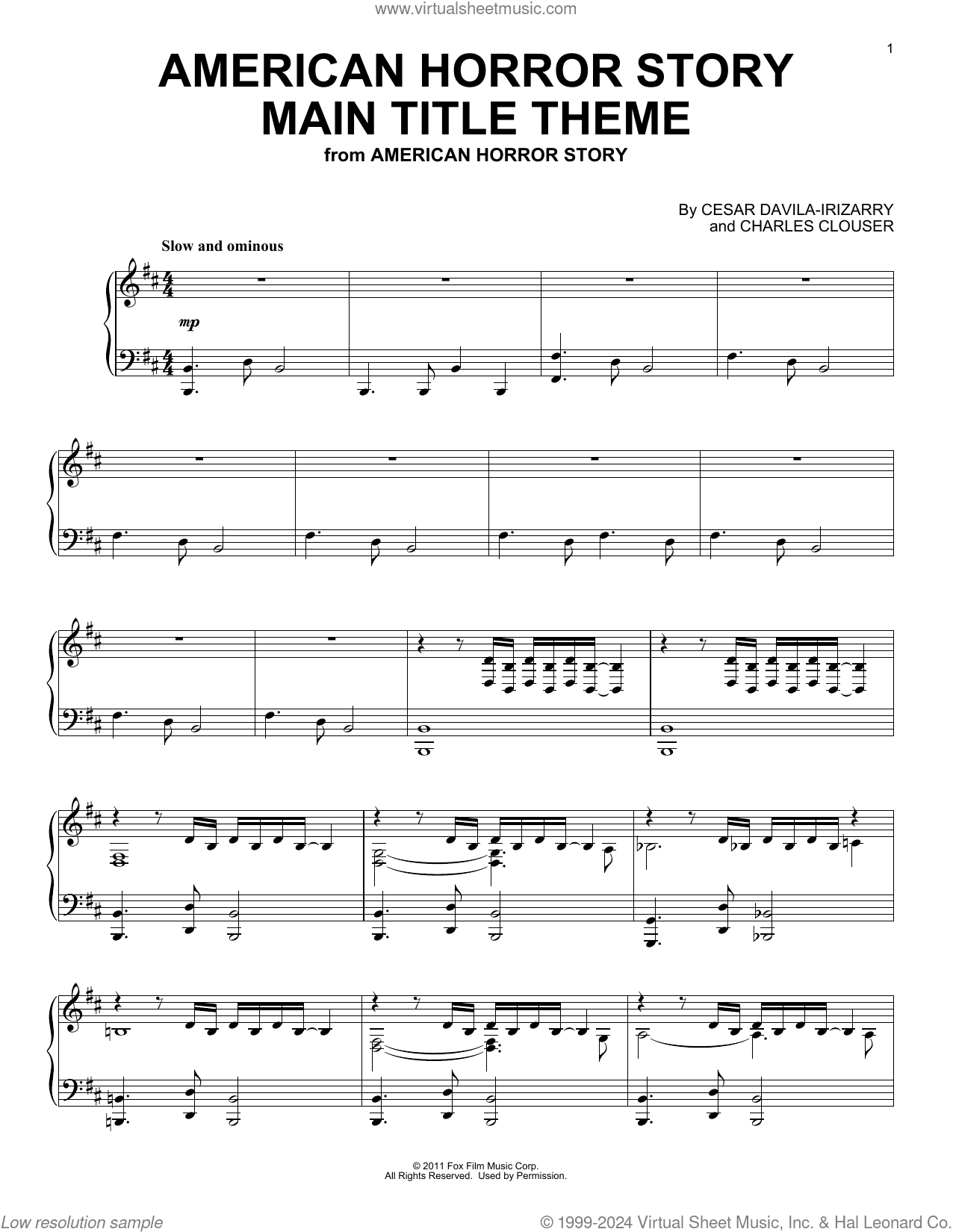 American Horror Story (Main Title Theme)