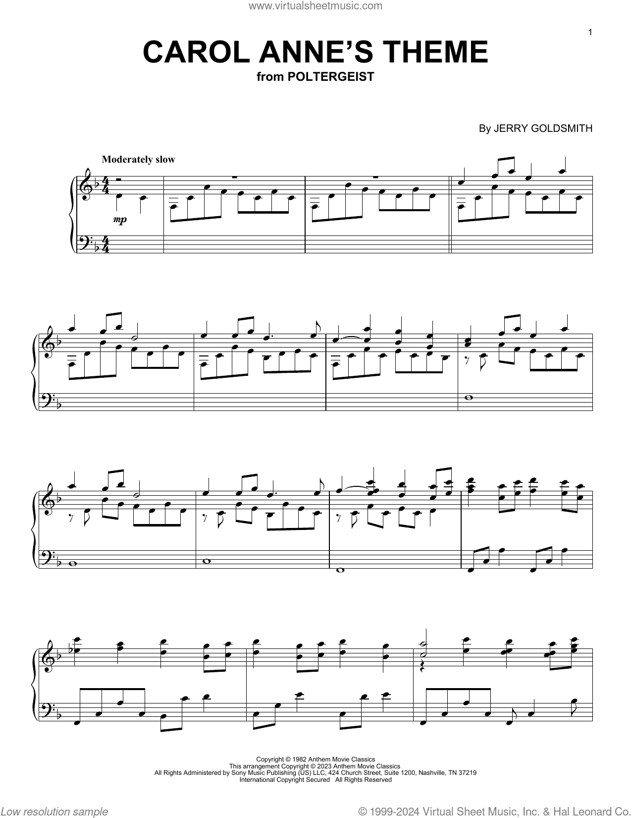 Carol Anne's Theme (from Poltergeist)